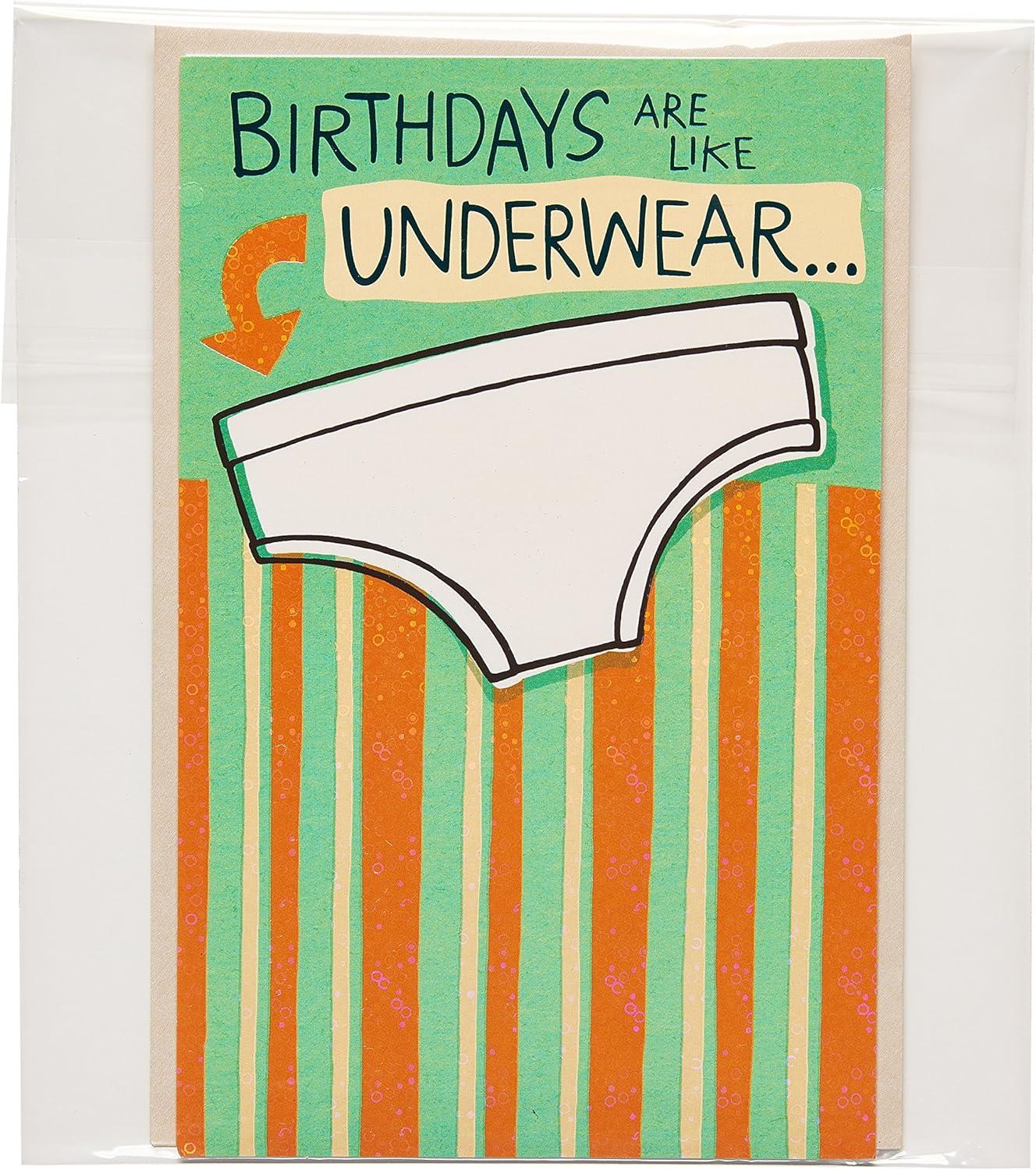 image:imageAmerican Greetings Funny Birthday Card Dog with Bubble GumUnderwear