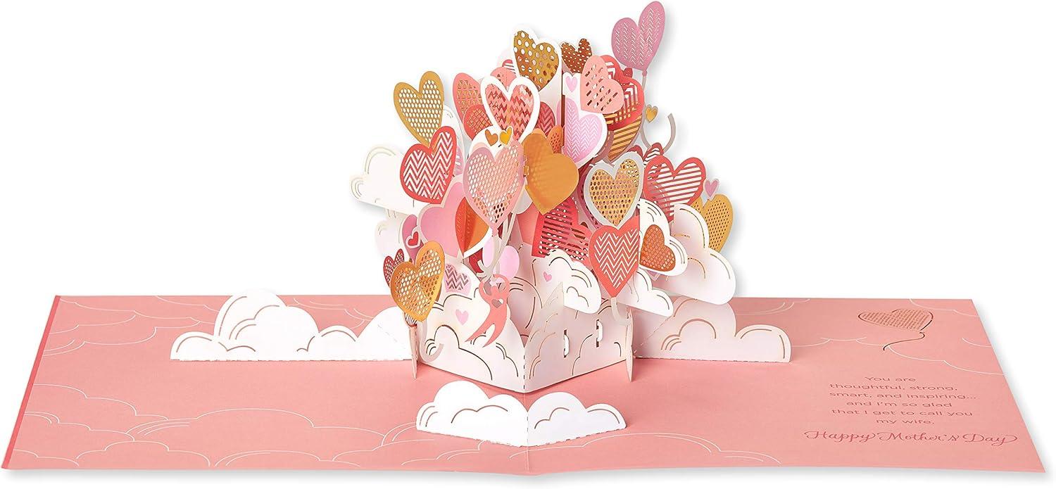image:imageAmerican Greetings Pop Up Mothers Day Card for Wife HeartsHearts