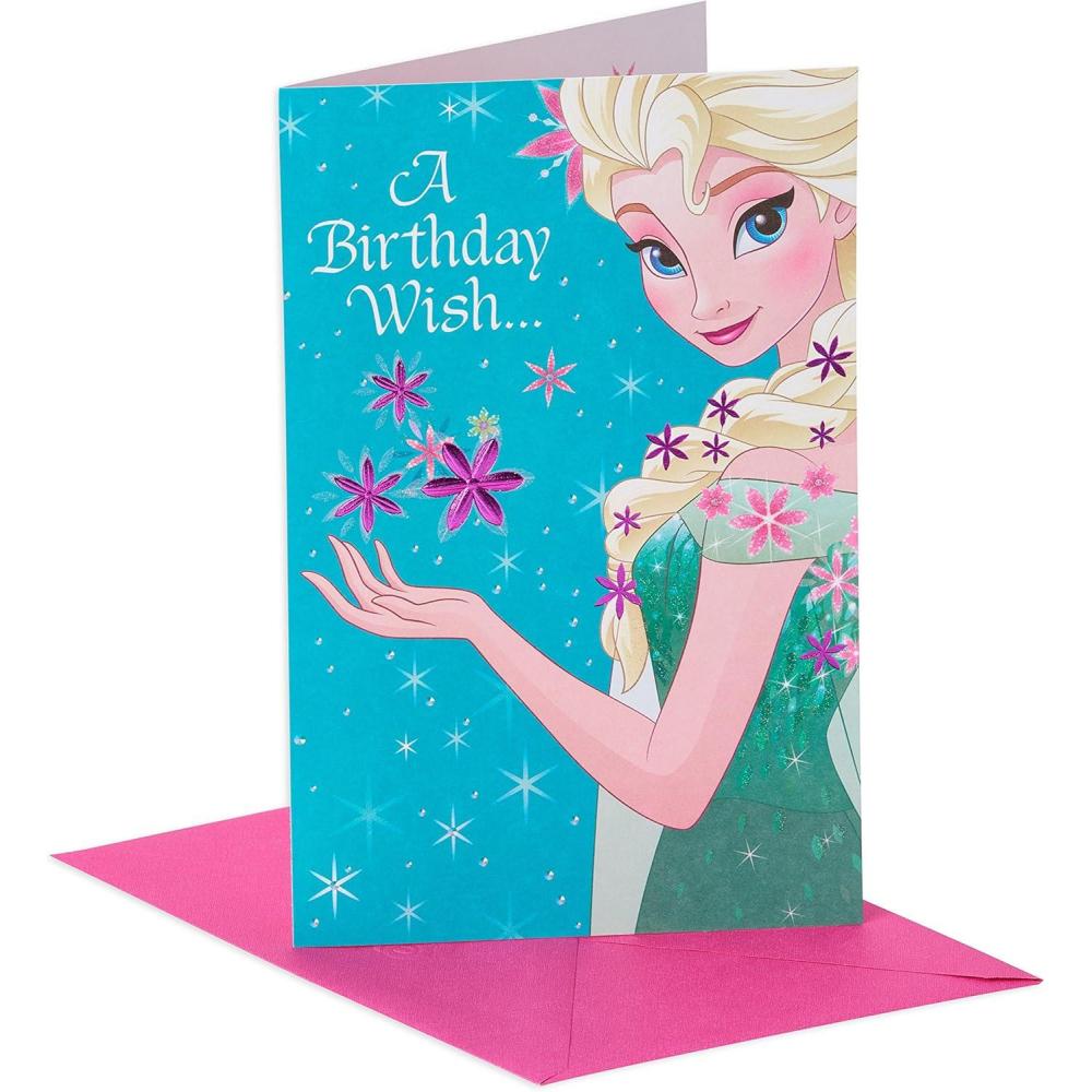 image:imageAmerican Greetings Birthday Card for Kids Frozen Queen ElsaFrozen  Queen Elsa
