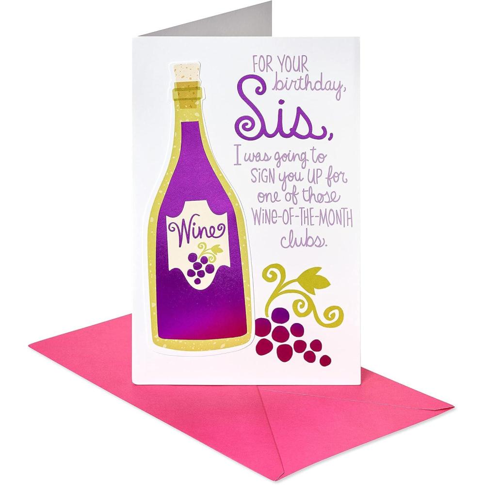 image:imageAmerican Greetings Birthday Card for Sister Were SistersWineoftheMonth