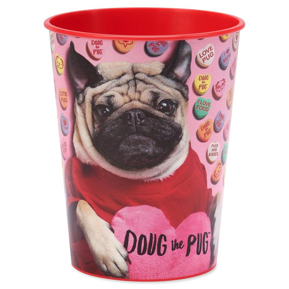 image:imageAmerican Greetings Valentines Day Doug the Pug Party Supplies 16 oz Reusable Plastic Party Cups 8Count