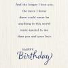 American Greetings Birthday Card for Husband (Early Days)(Longer I Love You)