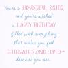 American Greetings Birthday Card for Sister (Celebrated and Loved)