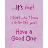 American Greetings Birthday Card for Sister (We’re Sisters)(Bear with Gift)