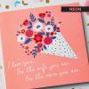 American Greetings Mothers Day Card for Wife from Husband (Mean The World To Me)(Bouquet)