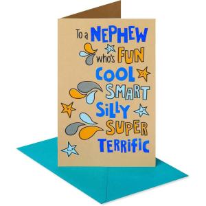 American Greetings Birthday Card for Nephew (Super Terrific)(Multicolored)