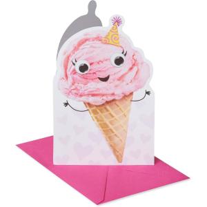 American Greetings Birthday Card for Niece (It’s Your Birthday!)(Smiling Ice Cream Cone)