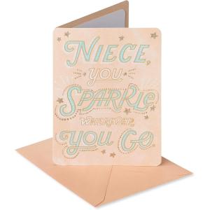 American Greetings Birthday Card for Niece (It’s Your Birthday!)(You Sparkle)