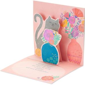 American Greetings Pop-Up Mother’s Day Card (Cat and Flowers)