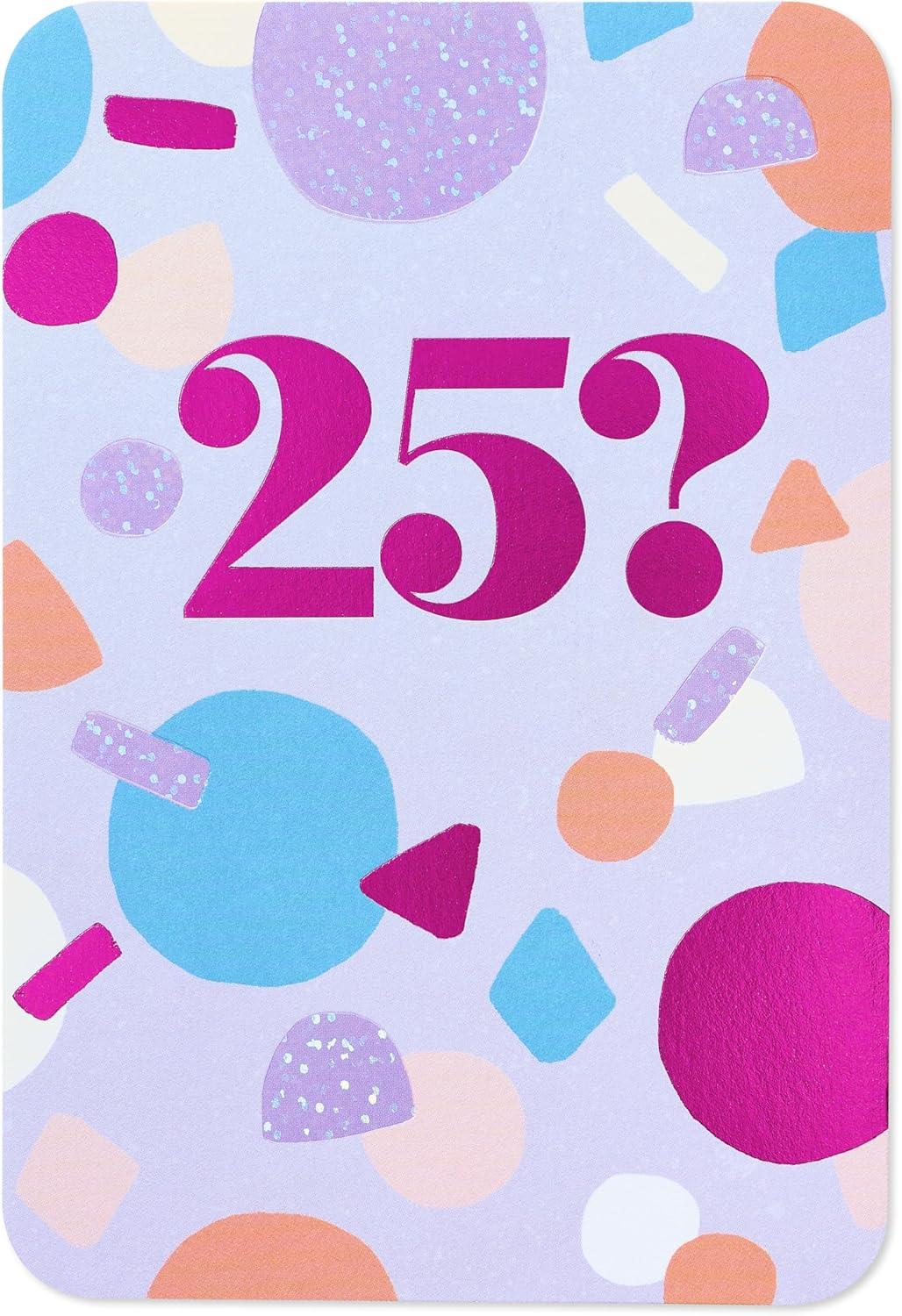 image:imageAmerican Greetings 25th Birthday Card Quarter Century25 Confetti