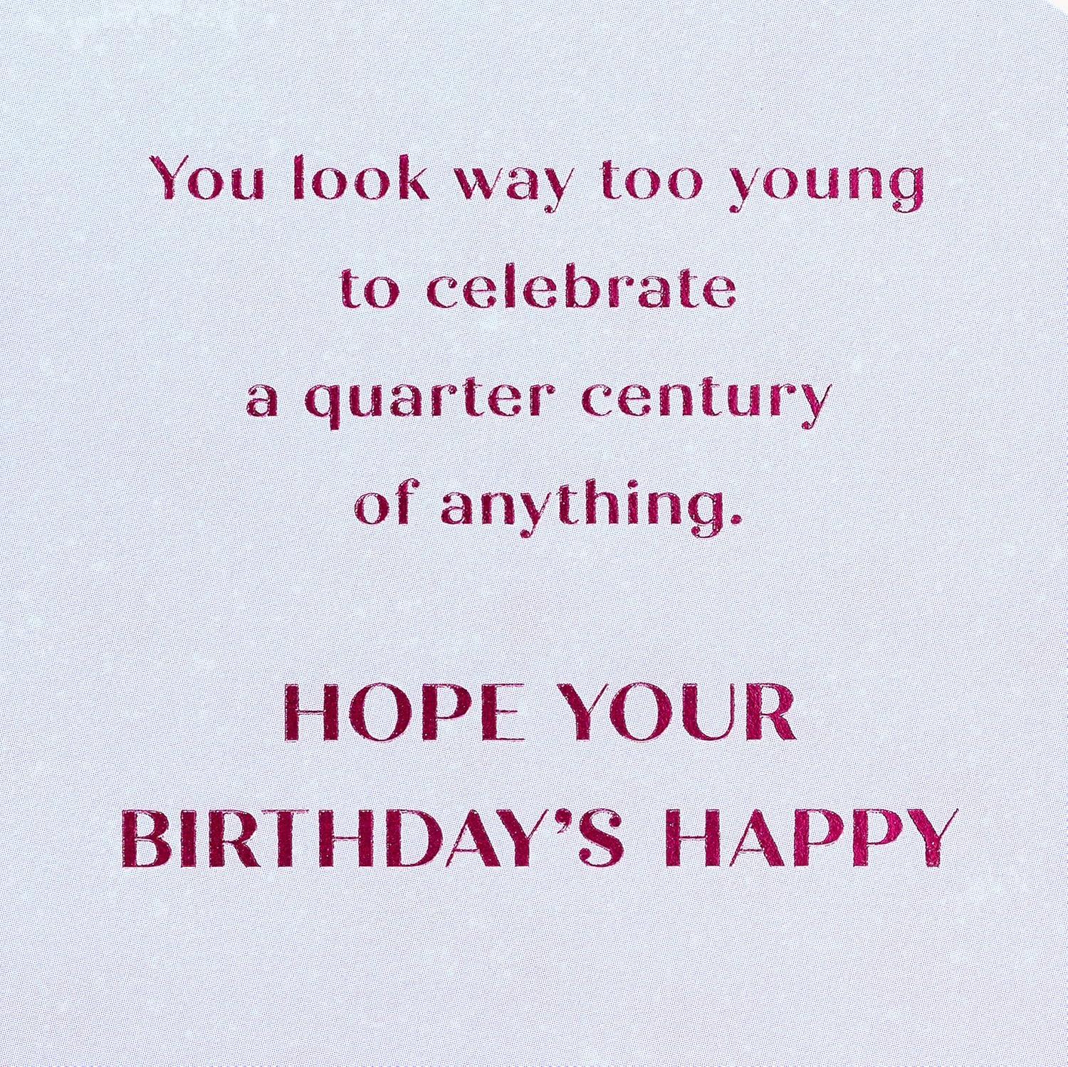 image:imageAmerican Greetings 25th Birthday Card Quarter Century25 Confetti