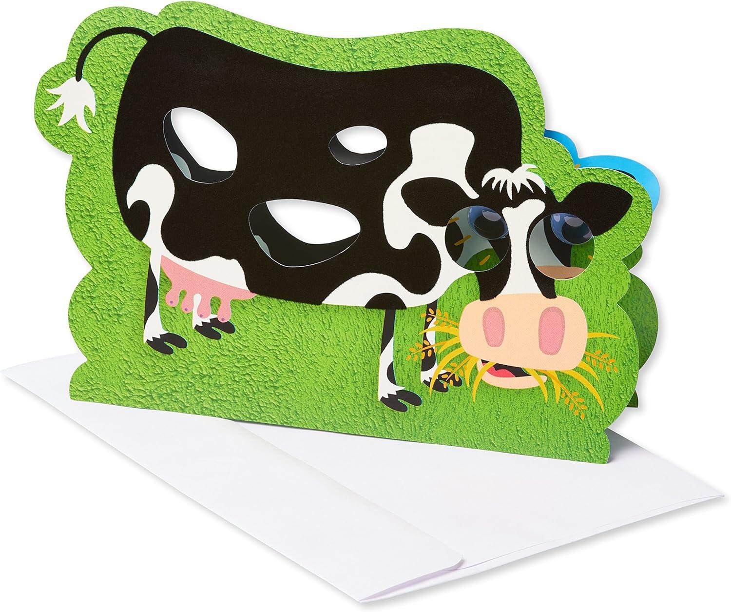 image:imageAmerican Greetings Funny Cow Birthday Greeting Card with Googly Eyes