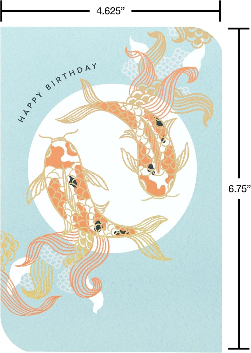 image:imageAmerican Greetings Japanese Koi Fish Birthday Card for Friends and Family All Good ThingsKoi Fish