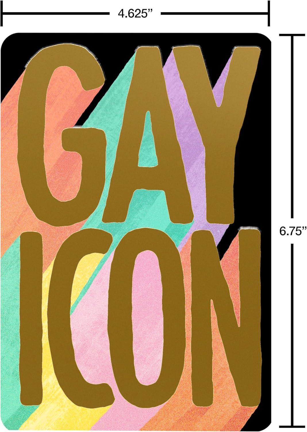 image:imageAmerican Greetings Supportive Pride Birthday Card for LGBTQIA Friends and Family Feel All ThatGay Icon Ltg