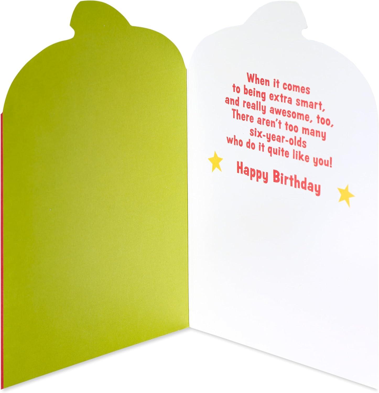 image:imageAmerican Greetings Vibrant 6th Birthday Card for Kids Happy Birthday Card for 6YearOld Boys or Girls Six is CoolSuper Six