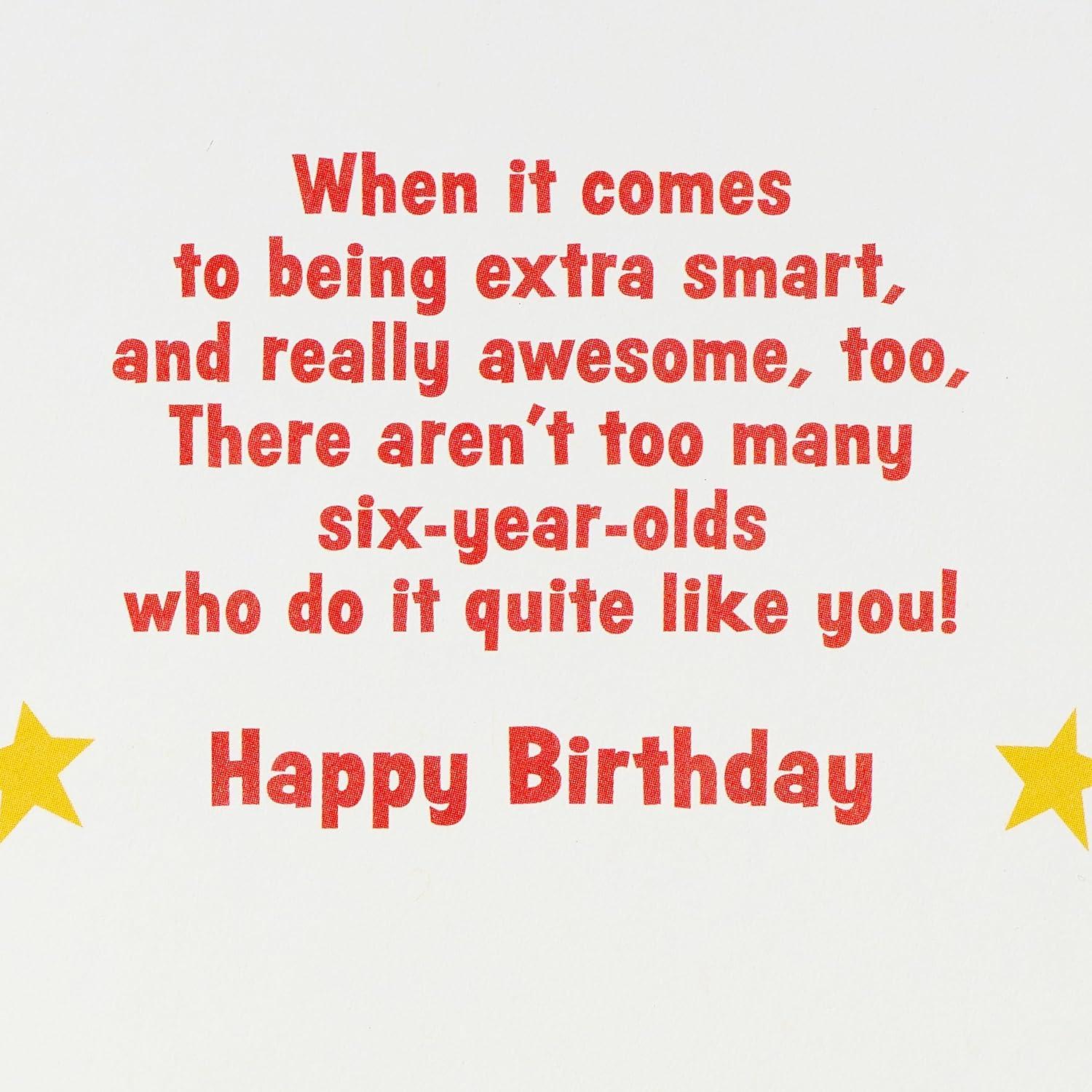 image:imageAmerican Greetings Vibrant 6th Birthday Card for Kids Happy Birthday Card for 6YearOld Boys or Girls Six is CoolSuper Six