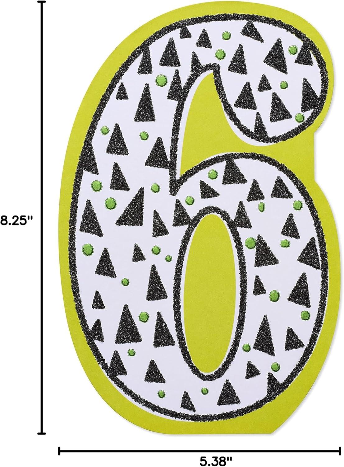 image:imageAmerican Greetings Vibrant 6th Birthday Card for Kids Happy Birthday Card for 6YearOld Boys or Girls Six is CoolTime to Celebrate