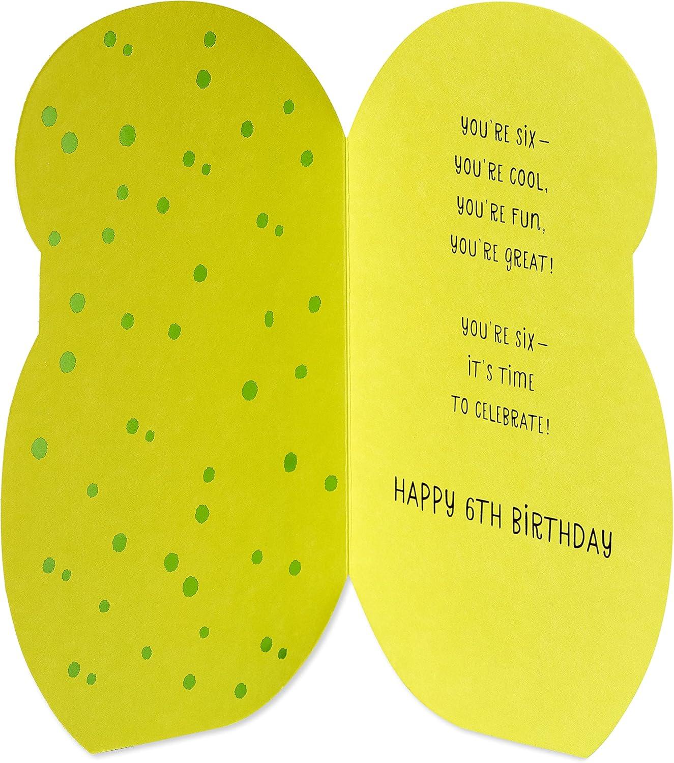 image:imageAmerican Greetings Vibrant 6th Birthday Card for Kids Happy Birthday Card for 6YearOld Boys or Girls Six is CoolTime to Celebrate