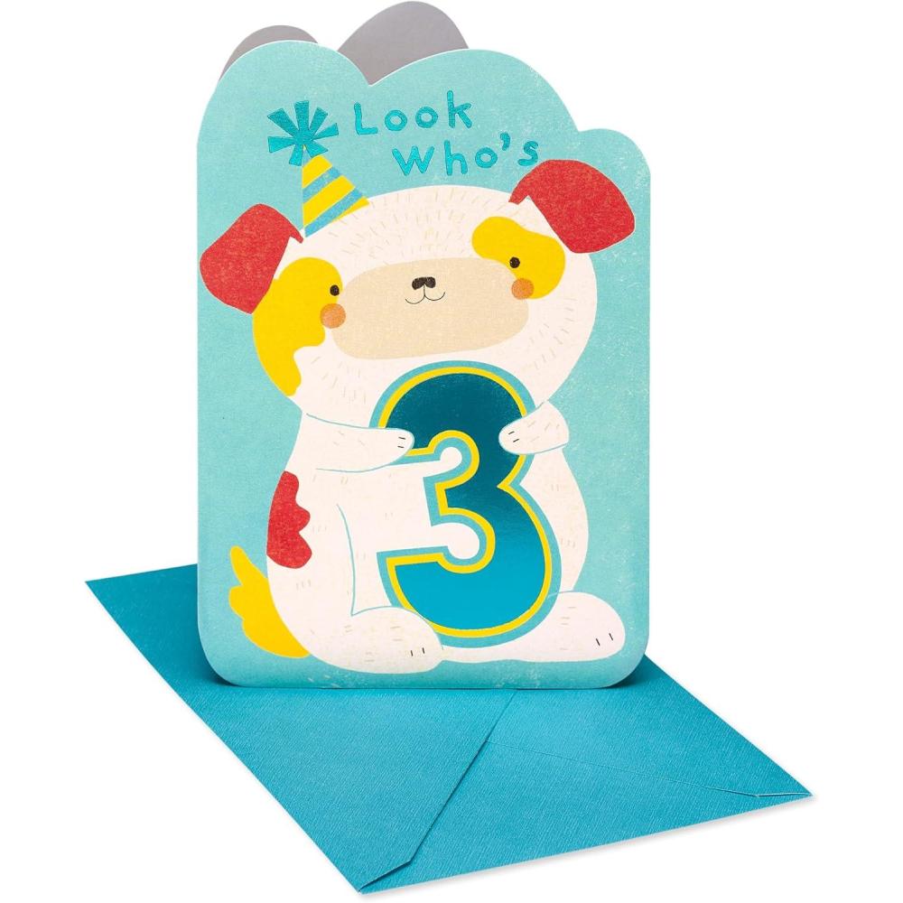 image:imageAmerican Greetings 3rd Birthday Card Smart and SpecialDog Character and 3