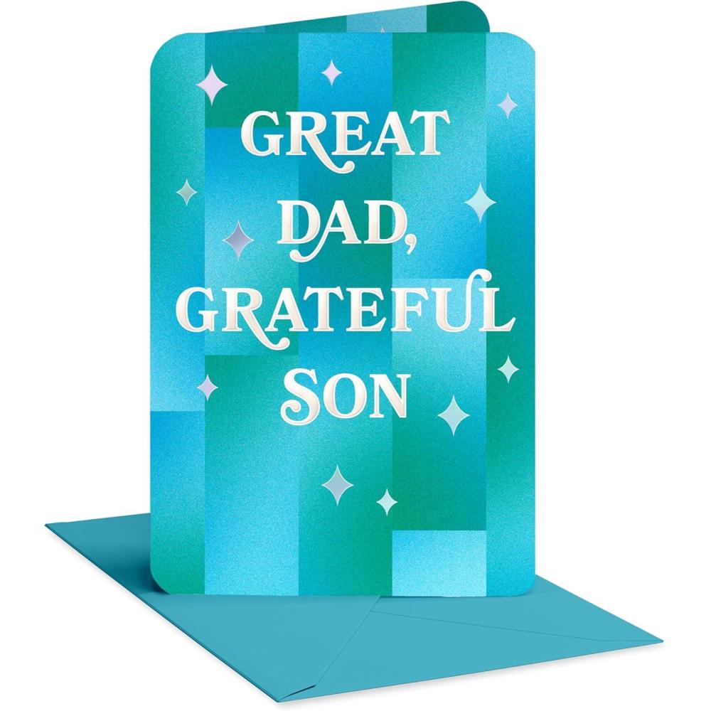 image:imageAmerican Greetings Birthday Card for Dad from Son Happy Birthday Dad Card For All the ThingsPattern with Stars