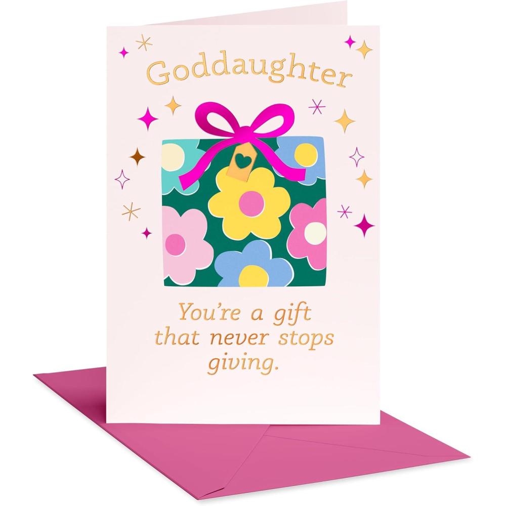 image:imageAmerican Greetings Cute Goddaughter Birthday Card from Godmother Godfather So BlessedGoddaughter Present