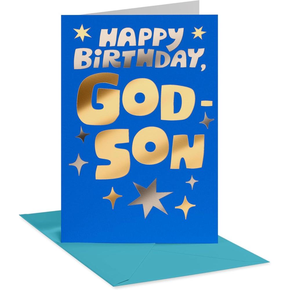 image:imageAmerican Greetings Cute Goddaughter Birthday Card from Godmother Godfather So BlessedGodson Lettering