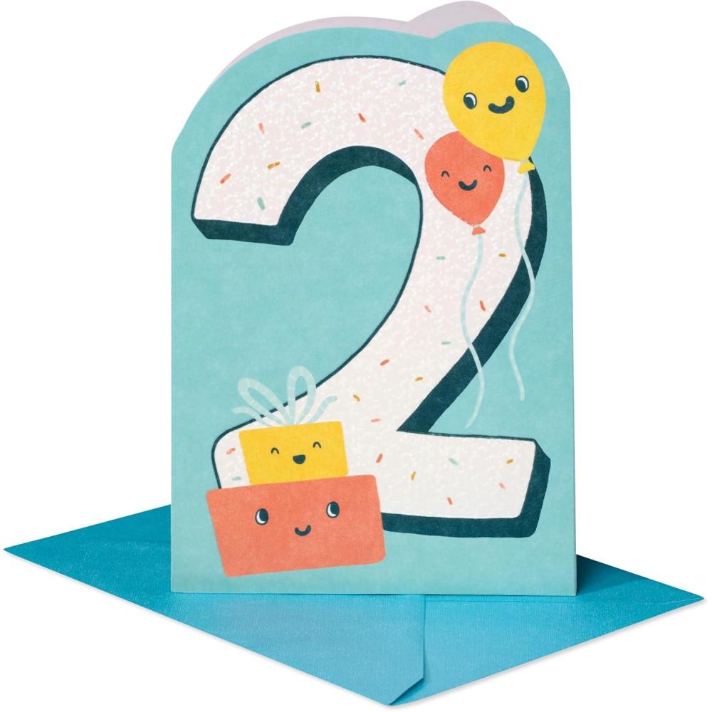 image:imageAmerican Greetings Dinosaur 2nd Birthday Card for Toddler Kids Happy Birthday Card for 2YearOld Boys or Girls Twice as NiceTwo Milestone