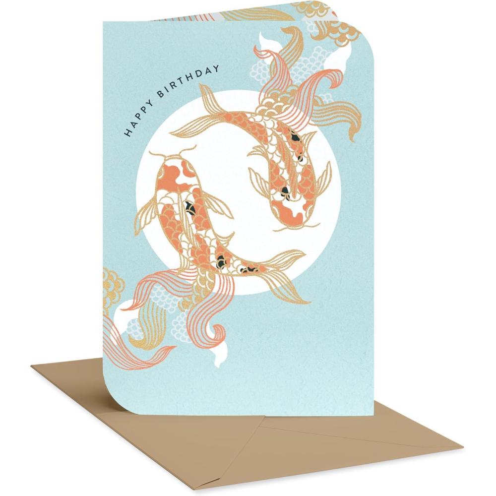 image:imageAmerican Greetings Japanese Koi Fish Birthday Card for Friends and Family All Good ThingsKoi Fish