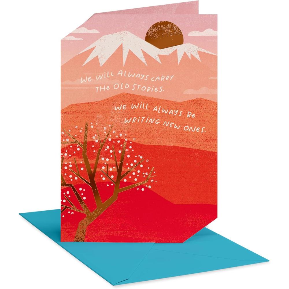image:imageAmerican Greetings Japanese Koi Fish Birthday Card for Friends and Family All Good ThingsMountain With Sun