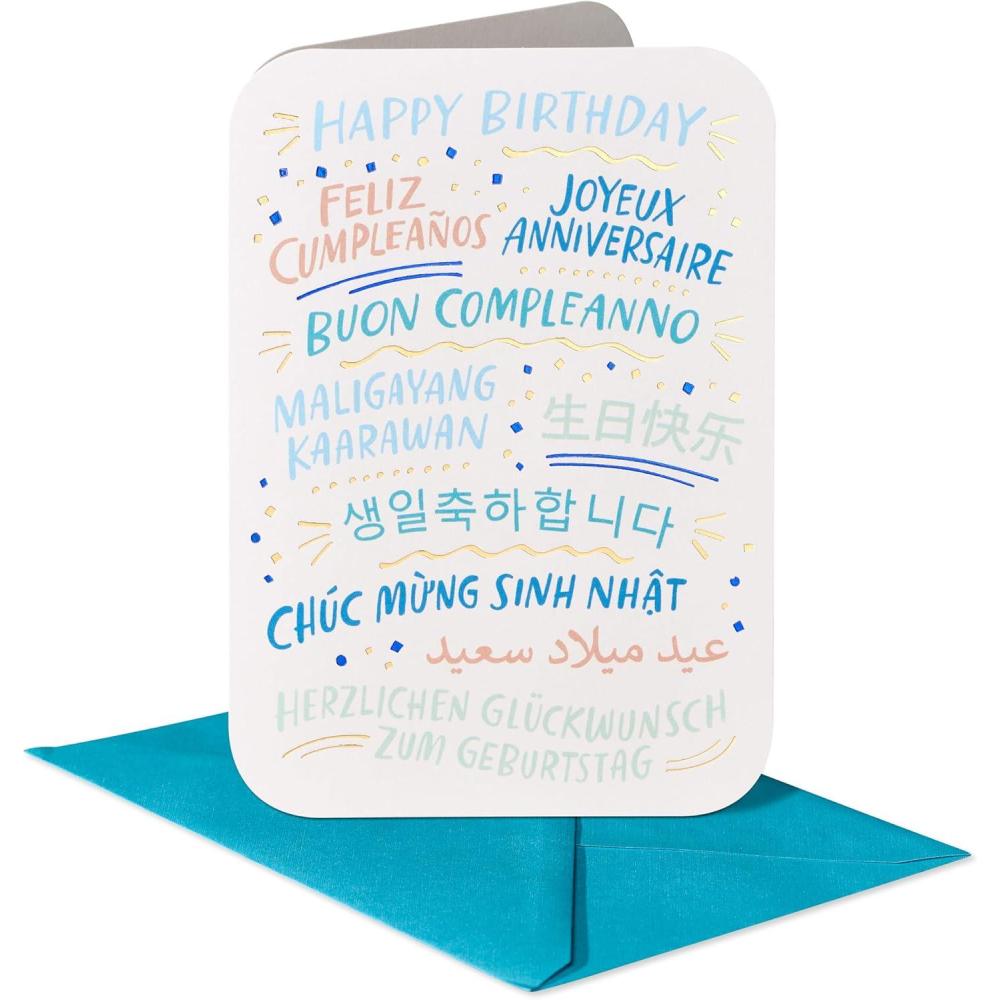 image:imageAmerican Greetings Multilingual Birthday Card Joy All DayMultiple Languages