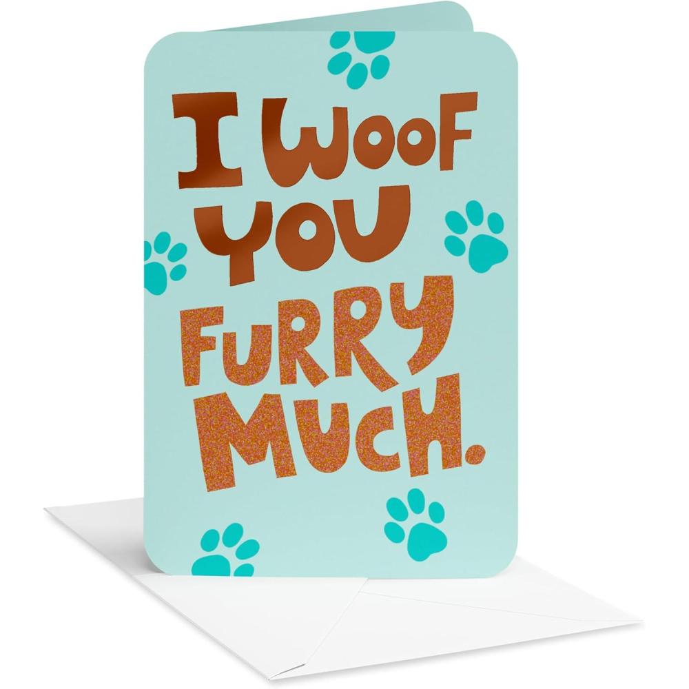 image:imageAmerican Greetings Silly Dog Birthday Card for Mom or Dad from Puppy Pet Birthday TreatI Woof You