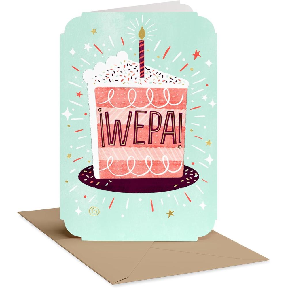 image:imageAmerican Greetings Spanish Birthday Card for Kids Feliz CumpleaosCake Slice