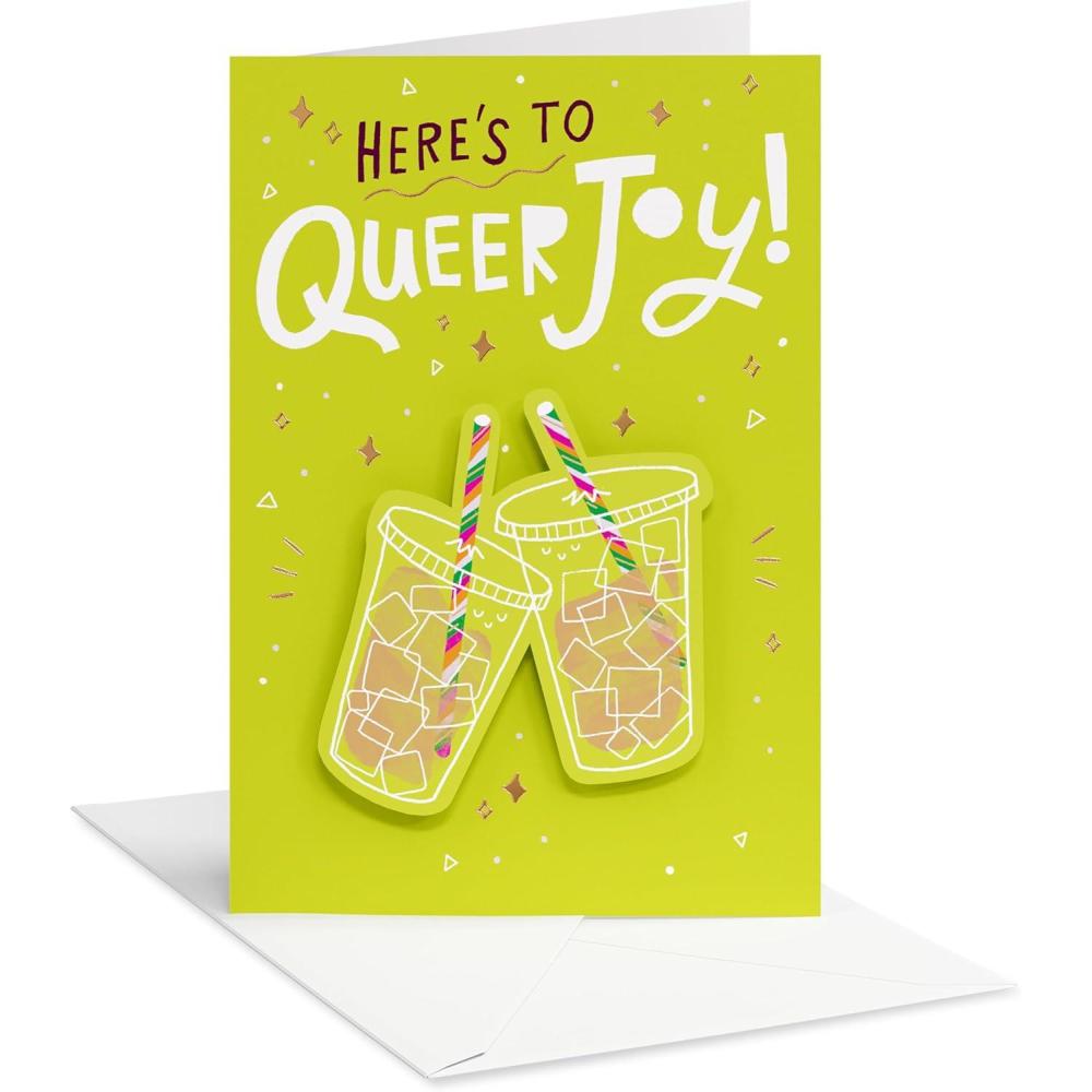 image:imageAmerican Greetings Supportive Pride Birthday Card for LGBTQIA Friends and Family Feel All ThatIced Coffee