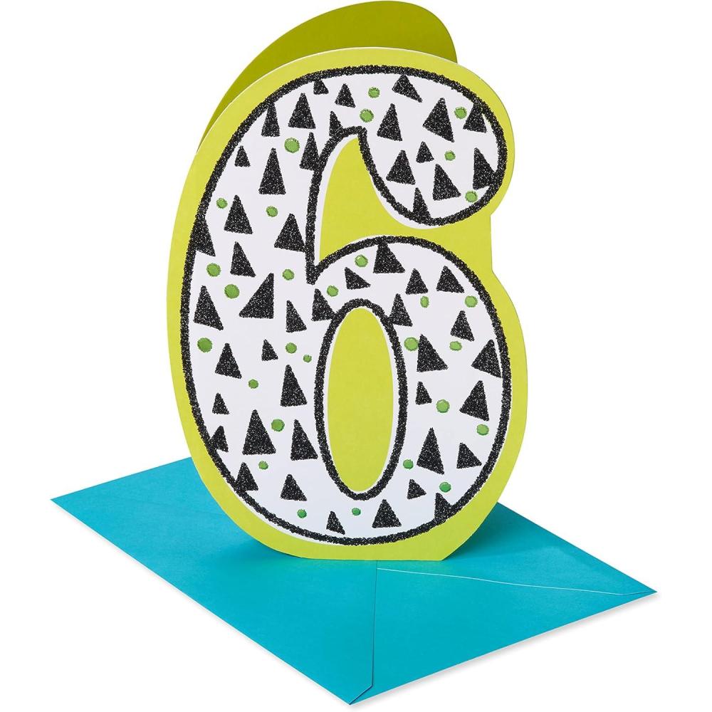 image:imageAmerican Greetings Vibrant 6th Birthday Card for Kids Happy Birthday Card for 6YearOld Boys or Girls Six is CoolTime to Celebrate