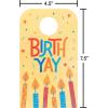 American Greetings Birthday Door Hanger, Here’s To You, BirthYAY (6-Count)(Drinks and Candles DoorHngrs)