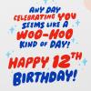 American Greetings Epic 12th Birthday Card for Kids, Happy Birthday Card for 12-Year-Old Boys or Girls (Celebrating You)