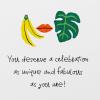American Greetings Feminine Best Friend Birthday Card Designed by Bouffants and Broken Hearts (Loyalty is Fierce)(Banana Lip Leaf Pattern)