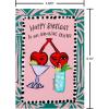 American Greetings Feminine Best Friend Birthday Card Designed by Bouffants and Broken Hearts (Loyalty is Fierce)(Cherries Drinking)