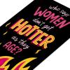 American Greetings Funny Birthday Card for Women, Black and Pink Card for Her (Prove Them Wrong)(Hotter Every Year)