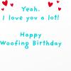 American Greetings Silly Dog Birthday Card for Mom or Dad from Puppy, Pet (Birthday Treat)(Dog Spot Series)