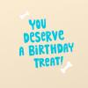 American Greetings Silly Dog Birthday Card for Mom or Dad from Puppy, Pet (Birthday Treat)(Good Human From Dog)