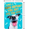 American Greetings Silly Dog Birthday Card for Mom or Dad from Puppy, Pet (Birthday Treat)(Good Human From Dog)