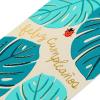 American Greetings Spanish Birthday Card for Kids (Feliz Cumpleaños)(Big Leaves and Ladybug)