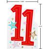 American Greetings Starry Red 11th Birthday Card for Kids, Happy Birthday Card for 11-Year-Old Boys or Girls (Eleven is Awesome)