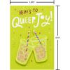 American Greetings Supportive Pride Birthday Card for LGBTQIA+ Friends and Family (Feel All That)(Iced Coffee)