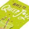 American Greetings Supportive Pride Birthday Card for LGBTQIA+ Friends and Family (Feel All That)(Iced Coffee)
