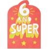 American Greetings Vibrant 6th Birthday Card for Kids, Happy Birthday Card for 6-Year-Old Boys or Girls (Six is Cool)(Super Six)