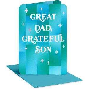 American Greetings Birthday Card for Dad from Son, Happy Birthday Dad Card (For All the Things)(Pattern with Stars)