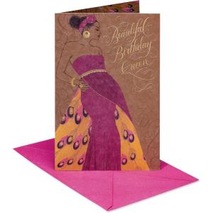 American Greetings Feminine Best Friend Birthday Card Designed by Bouffants and Broken Hearts (Loyalty is Fierce)(Spectacular Brilliance)