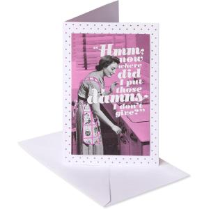 American Greetings Funny Birthday Card for Women, Black and Pink Card for Her (Prove Them Wrong)(Important Things)